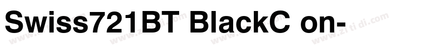 Swiss721BT BlackC on字体转换